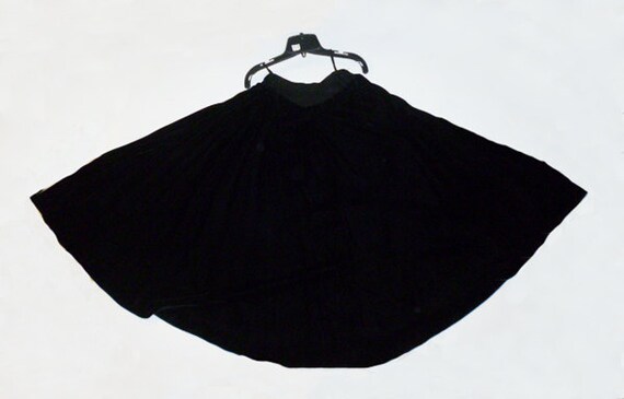 1940's Velvet Black Circle Skirt and Bolero Jacket