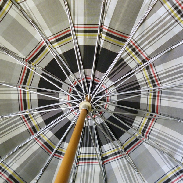 1940's Umbrella with Carved Lucite Handle