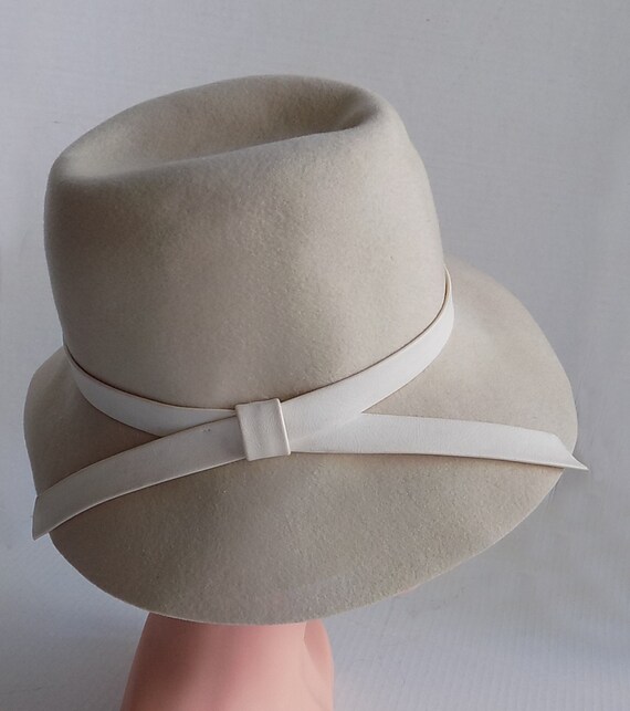 1960s Fay Dunaway Floppy hat / Womans fedora, Saf… - image 7
