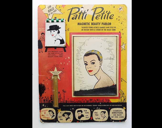 1950s 60s PATTI PETITE Magnetic Beauty Parlor, Magnetic Wand Not