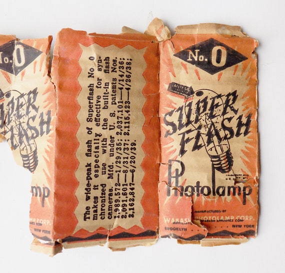 1940s Atomic Photography Flash Bulb With Partial Box / Wabash