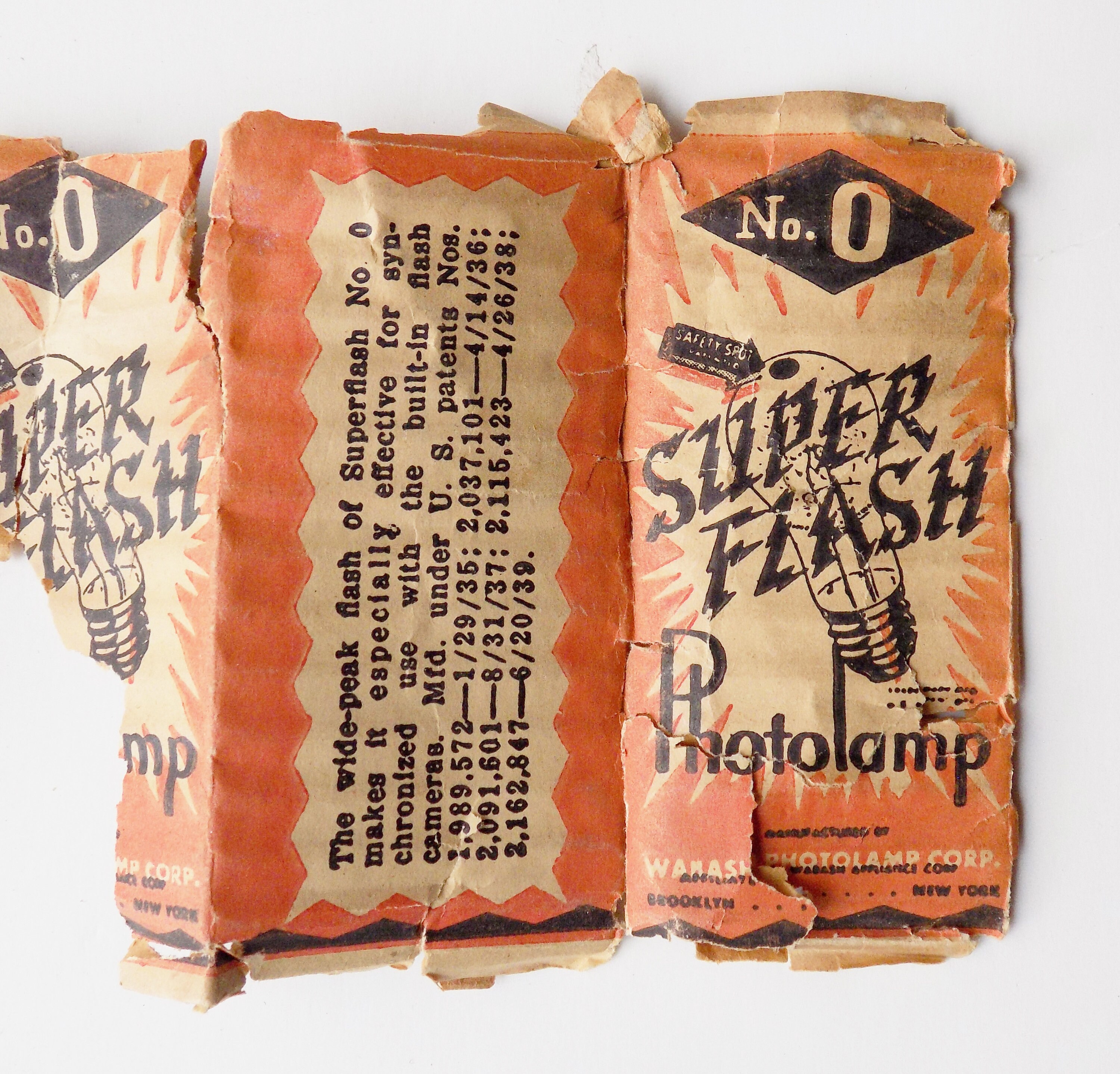1940s Atomic Photography Flash Bulb With Partial Box / Wabash
