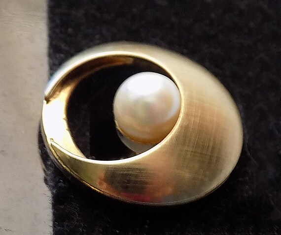 1960s Atomic textured cuff links set with costume… - image 4