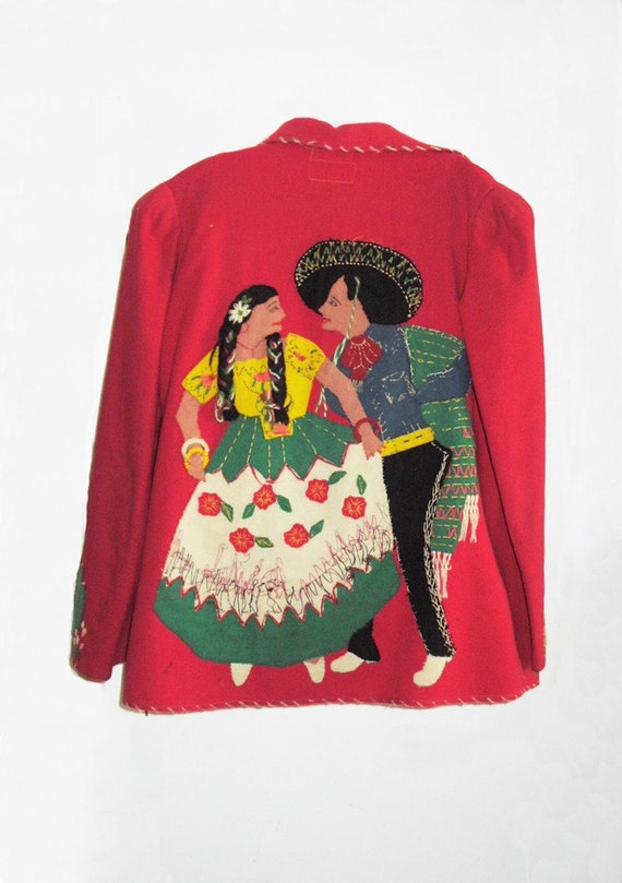 1930's Monterrey Mexican Jacket with appliques