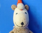 1950's Sock Circus Bear- Sock Animal-Sock Monkey