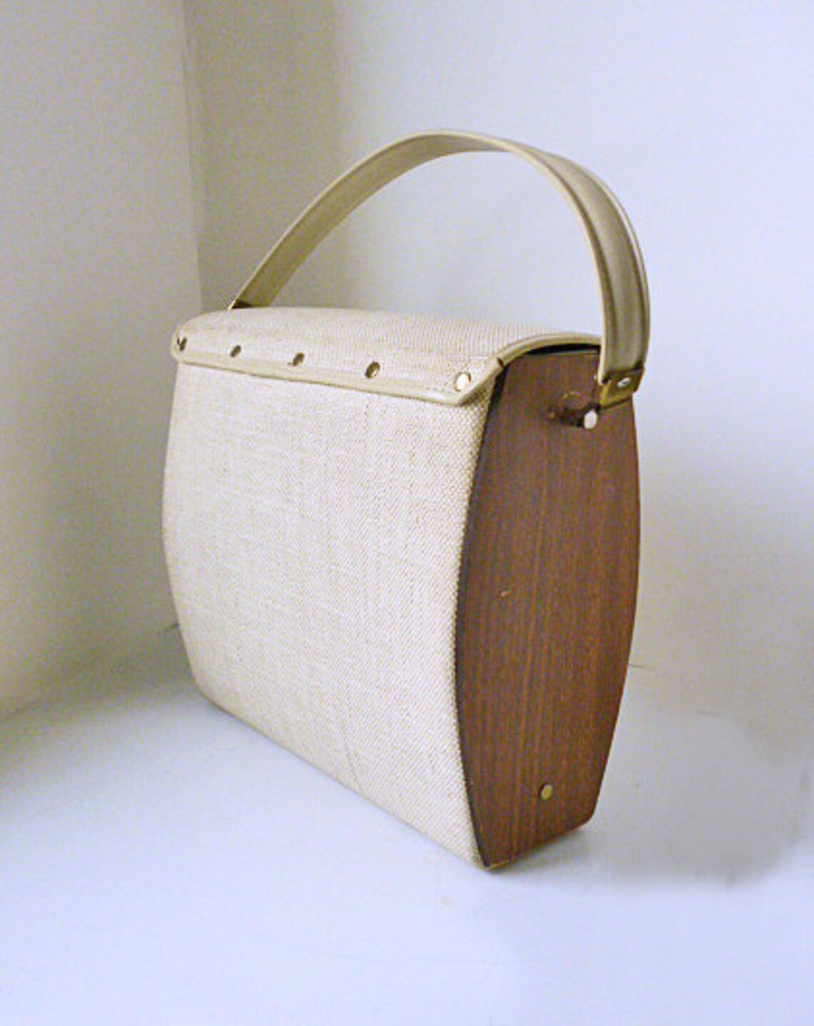 1960s Beaded Applique Purse With Wood Sides / Vintage Purse / Etsy