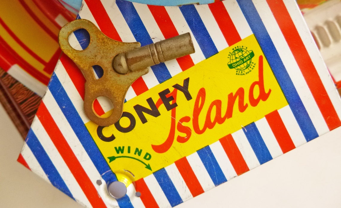 1960's Vintage Ohio Art Coney Island Roller Coaster Toy Etsy