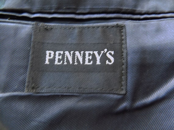 1950s-60s PENNY'S blue/brown/red/black/ Plaid spo… - image 5