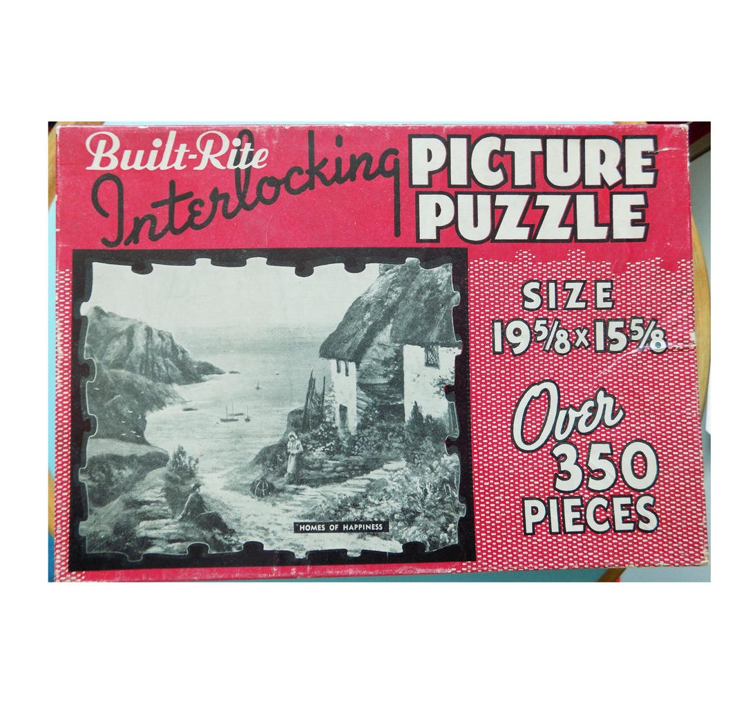 1940s-50s BUILT-RITE Jigsaw Puzzle, Color Picture, 350 Pieces ...
