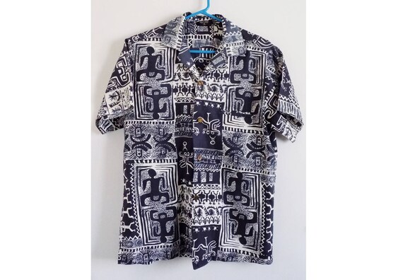 1980's "Made in Hawaii" men's shirt, Tiki, Hula, … - image 1