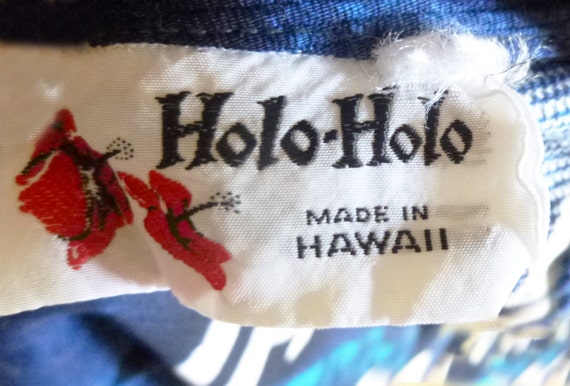1960's Tiki Holo-Holo Hawaiian Empire waist Maxi … - image 4