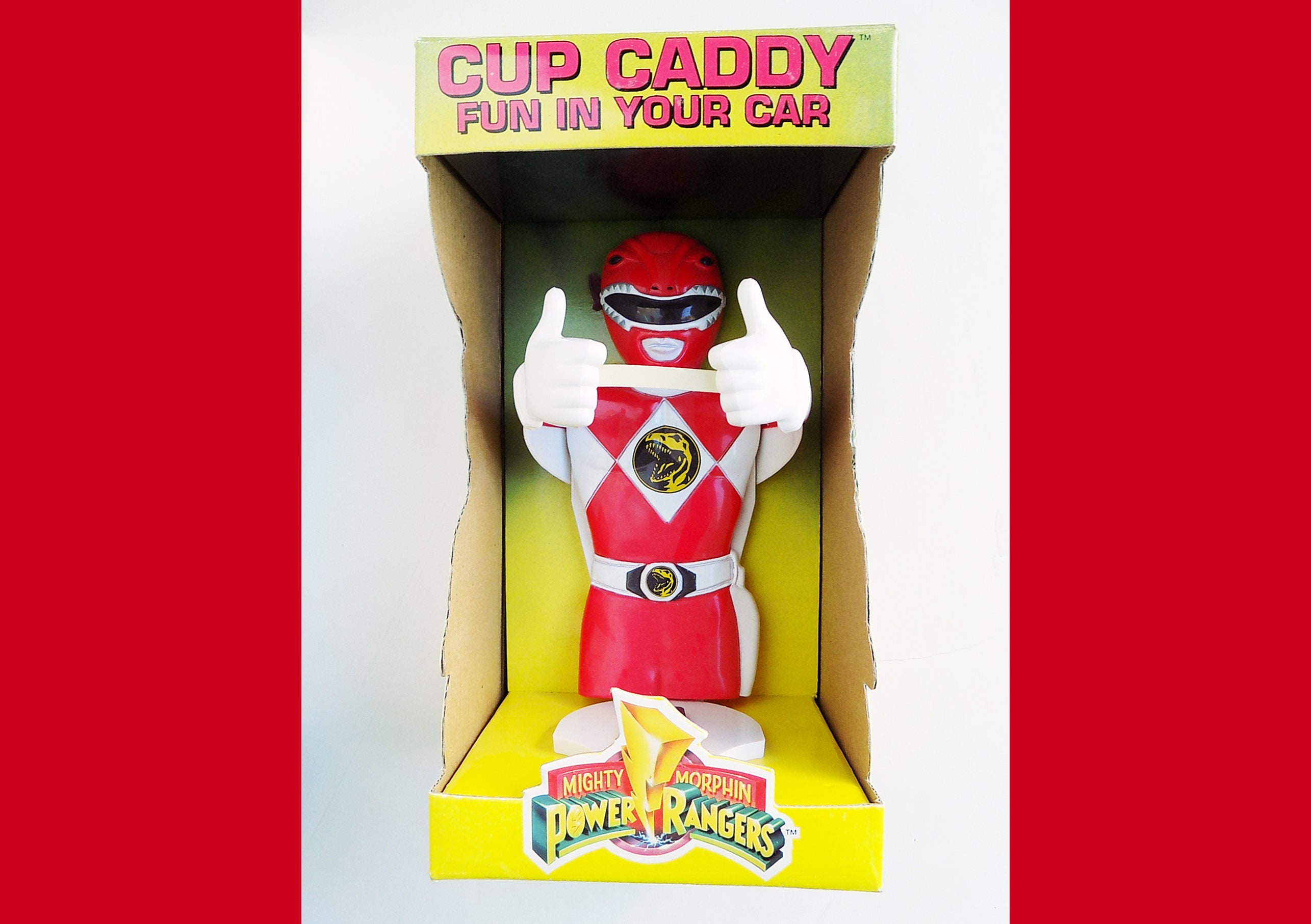 1994 Power Ranger Cup Caddy / New-in-box / MINT Condition / NO FLAWS ...