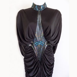 1982 Casadei Beaded Gown for red carpet or New Year&#39;s formal gala?/ Designer / M / 1980s / Stage