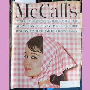 1960 McCall&#39;s Magazine / May / Diane Arbus fashion  photography / Diane Arbus commercial work / 236 pages / fashion / recipes / style