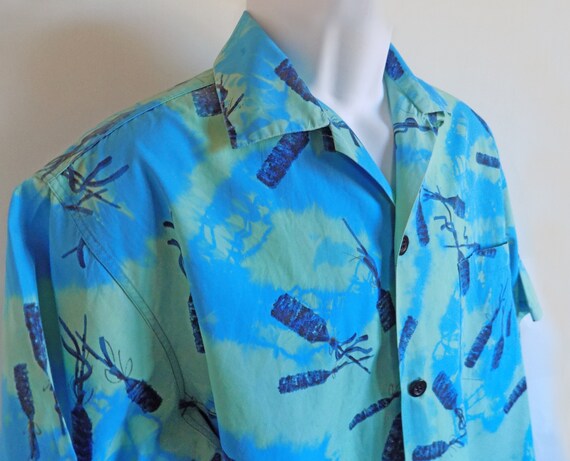 1950s-60s Loop collar HOLO-HOLO  Hawaiian shirt /… - image 3