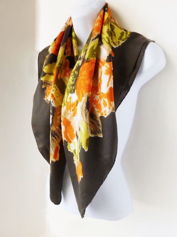 1950's Lanvin Costillo Designer Silk scarf