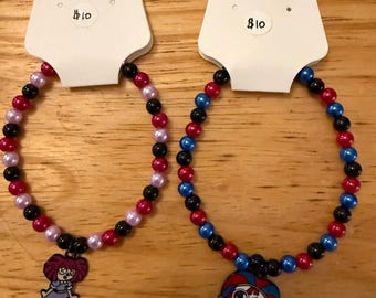 The Amazing Digital Circus Beaded Bracelet - Ragatha, Pomni