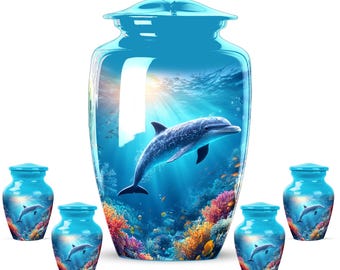 Personalized Dolphin Urn – Ocean Reef Cremation Keepsake Urn
