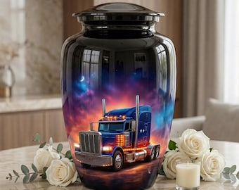 Personalized Semi Truck Cremation Urn – Highway Hero Memorial
