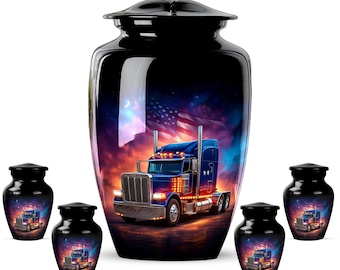 Personalized Semi Truck Cremation Urn – Highway Hero Memorial