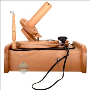 Ball Winder Machine size-L-12"(inches), H-11"(inches) ,W-8"(inches), Yarn Ball winder, Ball winder, Yarn winder, Yarn ball, Wood winder.