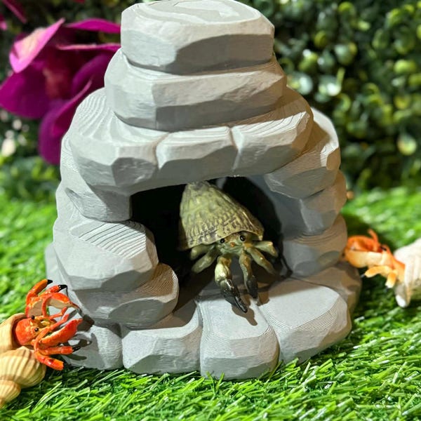 Pebble Pile Hideaway for Hermit Crabs