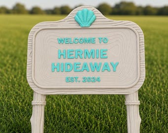 Custom Crabitat Town Sign