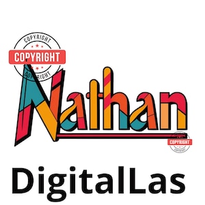 Nathan First Names Male Logos Unique Design
