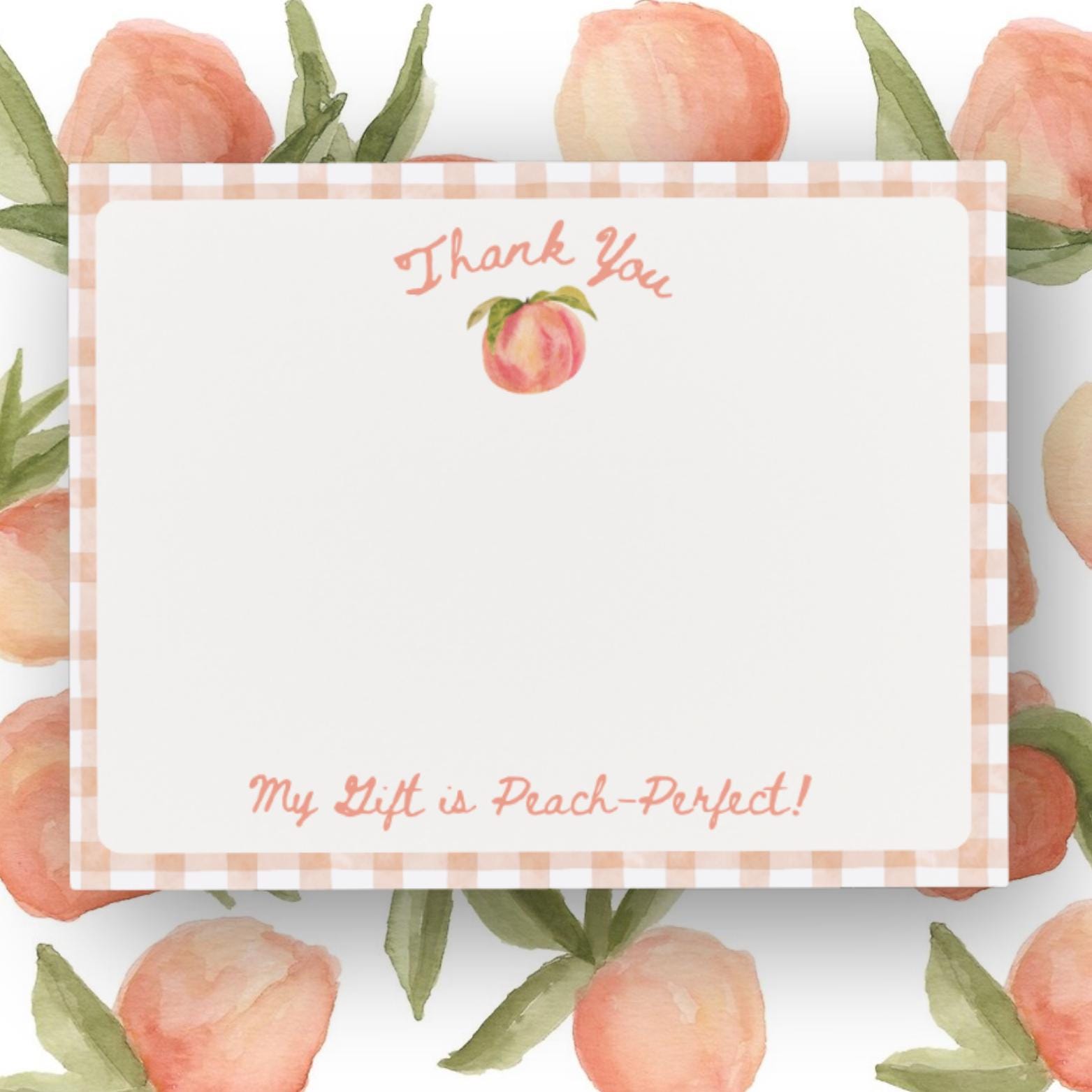 One Sweet Peach | Birthday Thank You Cards | Sweet Peach First Birthday ...