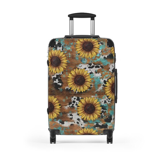Sunflower Travel Suitcase Stylish Luggage for Vacations