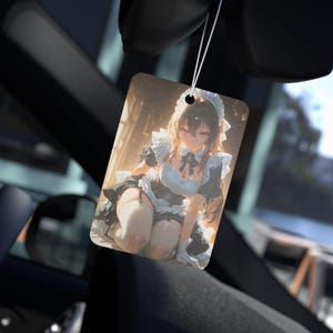 Maid Girl Car Air Freshener | Anime Air Freshener | Manga Air Freshener | Scented Freshener | Car Freshener
