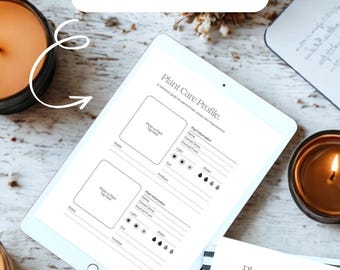 Printable Plant Care Tracker Houseplant Journal Page (Digital Download)