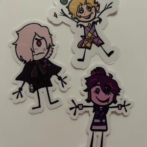 Identity V Survivor Mike Morton Acrobat Luca Balsa &quot;Prisoner&quot; Andrew Kreiss Gravekeeper Vinyl Stickers
