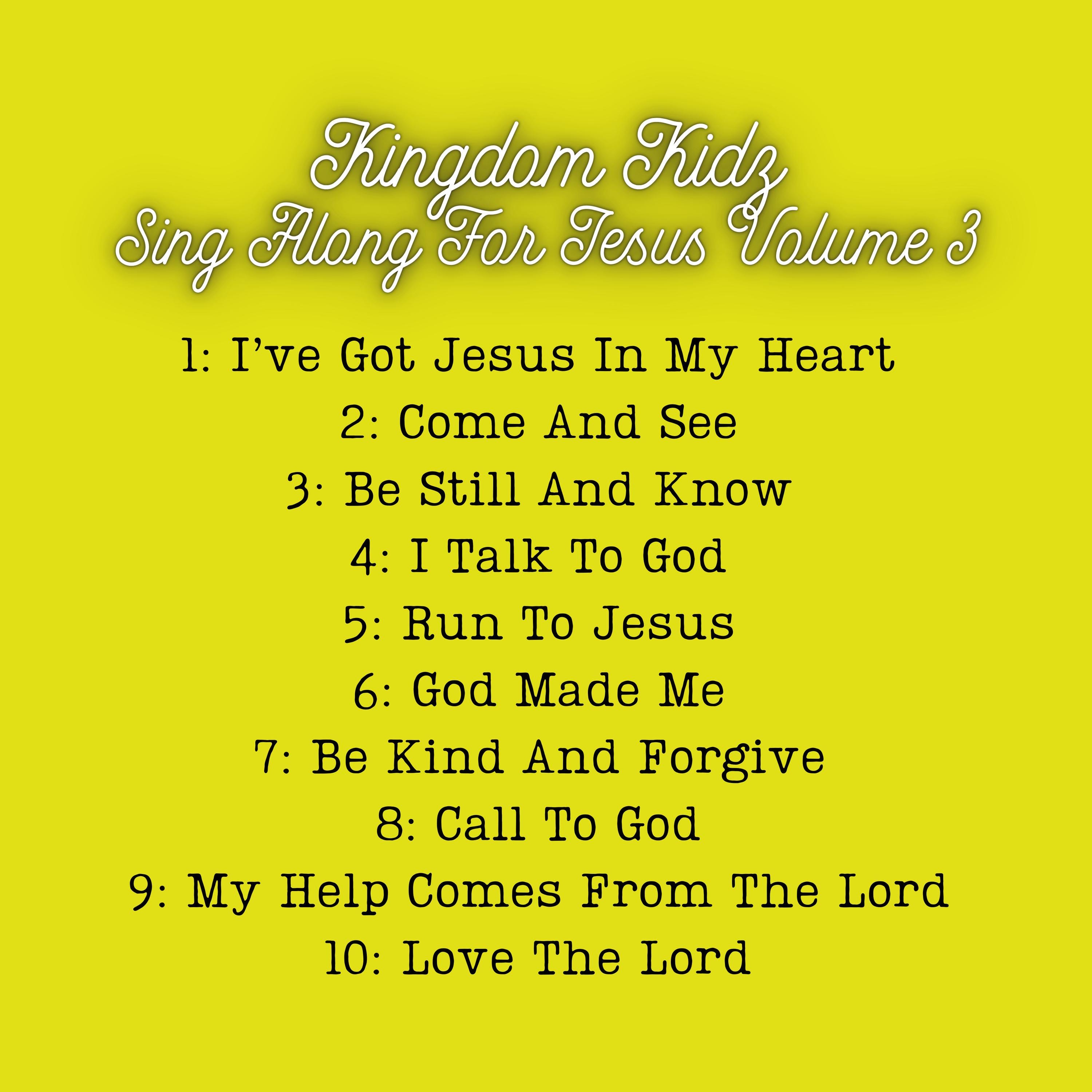 Kingdom Kidz Sing Along for Jesus Vol. 3 – Christian Songs for Toddlers ...