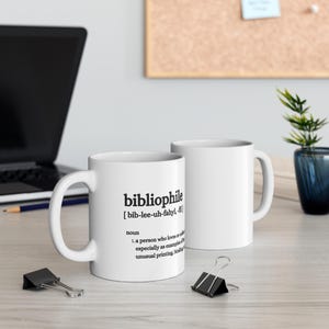 Bibliophile Tasse - Perfektes Geschenk für Buchliebhaber, Lesesüchtige, Literaturbegeisterte - Kaffeetasse für Zuhause oder im Büro