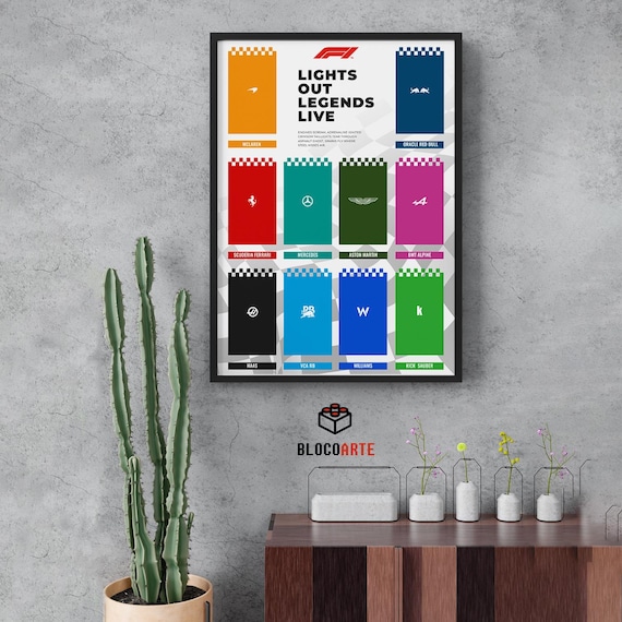 Pôster Digital para Carros de Blocos de Corrida 50x70cm | Arte de Parede | Printable Wall Art