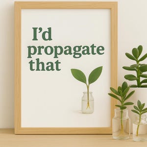 Plant Mom, printable, wall art, retro, boho, plant lover, digital download, propagate