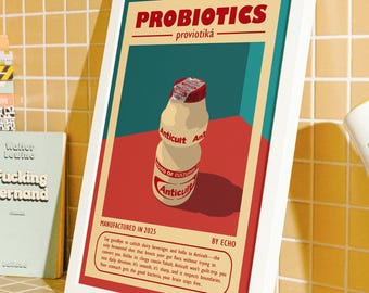 Anticult Parody Poster: Funny Meme Yakult-Inspired Retro Wall Art (Digital Download)