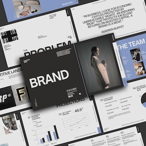 Minimalist Investor Pitch Deck Template - Canva PPT Slides for Business & Investment Presentation
