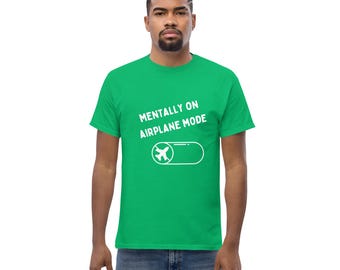 Psychisch im Flugzeug-Modus - Lustiges T-Shirt für psychische Gesundheit und Selbstfürsorge