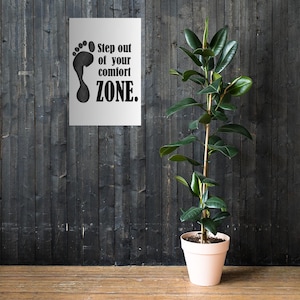 Growth Mindset Poster: Motivational Quote Print for Modern Office
