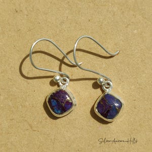 Handcraft Kingman Turquoise 925 Sterling Silver Earrings: Anniversary Gift image 18