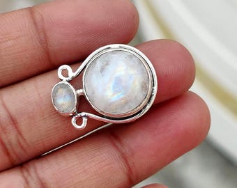 Handgemachte Mondstein Ring, 925 Sterling Silber Ring, Geschenk für Jahrestag