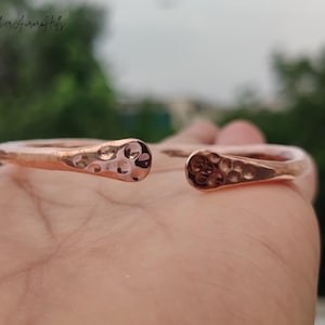 Fully Hammered Bangle/ 100% Solid Copper Bangle/ Adjustable Bangle/ Ideal Size Bangle/ Women Gift Bangle / Promise Gift Bracelet For Her
