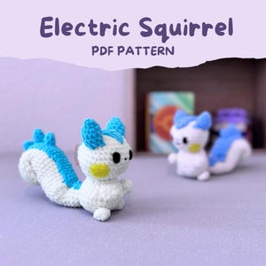 Virkmönster för elektrisk ekorre | Handgjord amigurumi-handledning