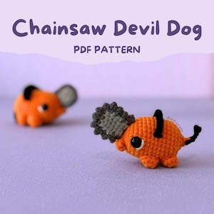 Chainsaw Devil Dog Crochet Pattern | Handmade Amigurumi Tutorial