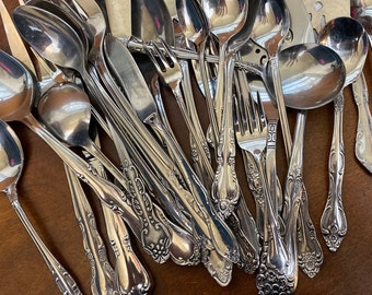 Floral Silverware Etsy