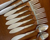 Vintage Flatware Silverware Royal Doulton Maestro Stainless, 18 10, Korea, Glossy Satin Discontinued silverware replacement
