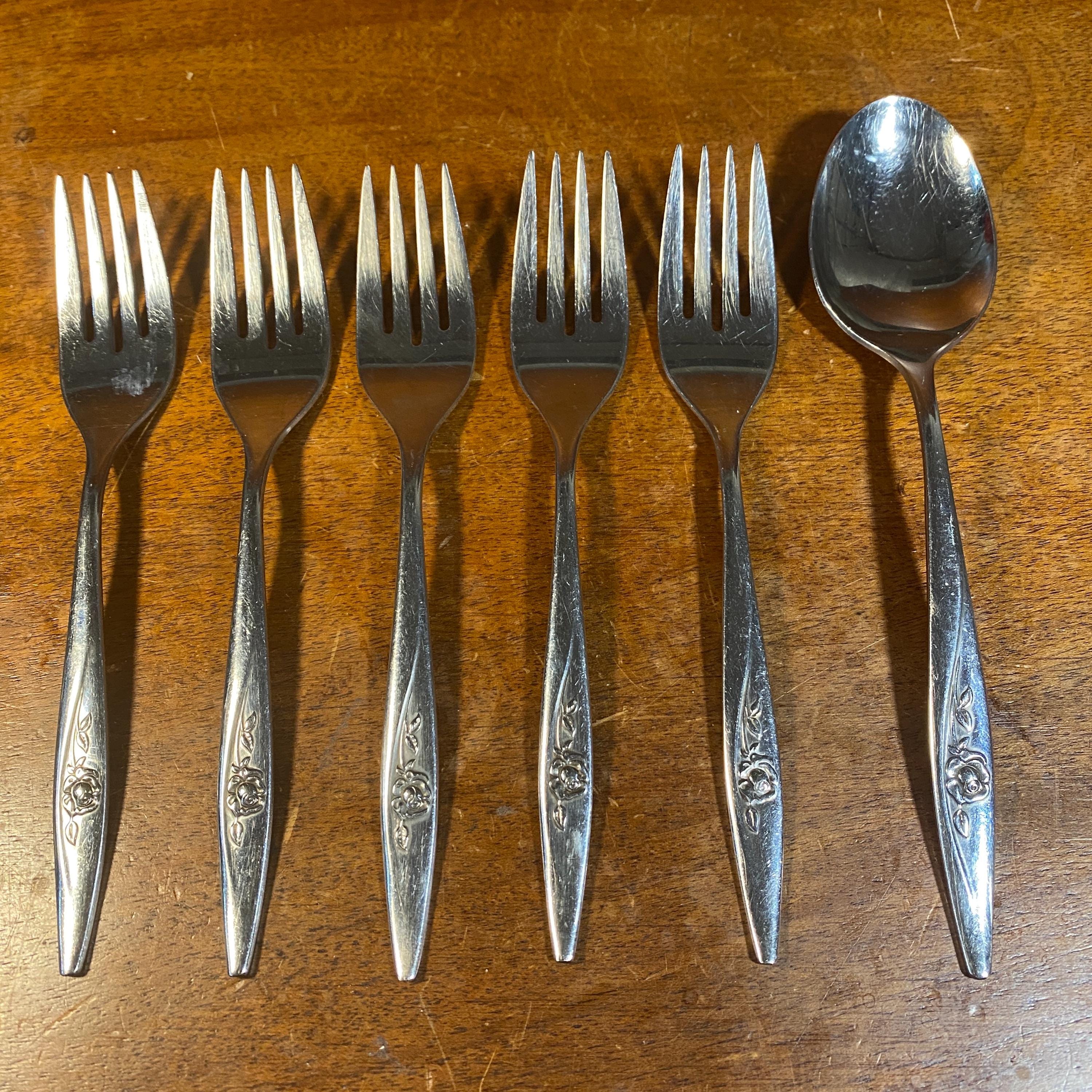 Vintage Flatware Oneida | Lasting Rose | Stainless Silverware
