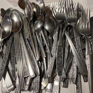 EVENT Mix and Match single silverware | textured graphic GRAB BAG | modern wedding silverware | fun flatware restaurant pieces |